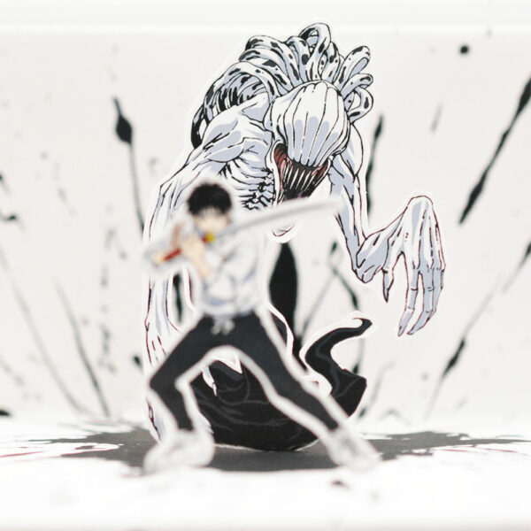 Jujutsu Kaisen Diorama close up view featuring Yuta Okkotsu with Rika the Queen of Curses