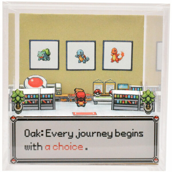 Pokemon Diorama front view featuring Professor Oak's Lab