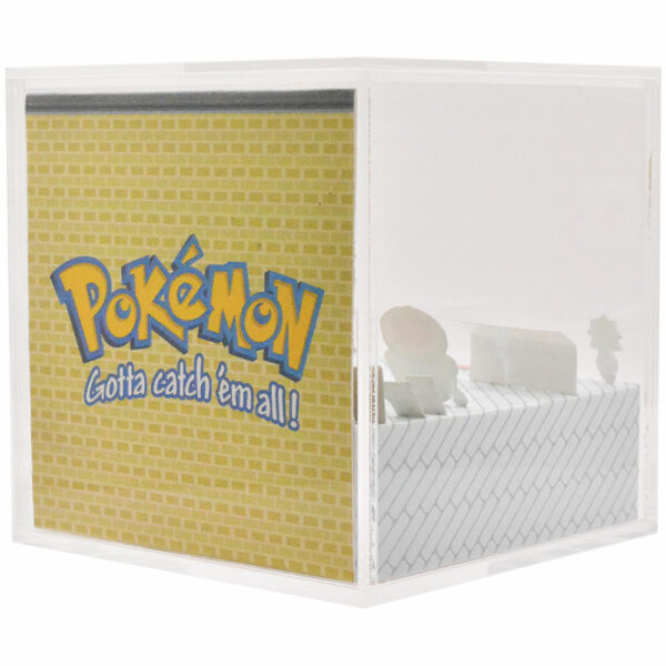 Pokemon Diorama back view featuring Professor Oak's Lab