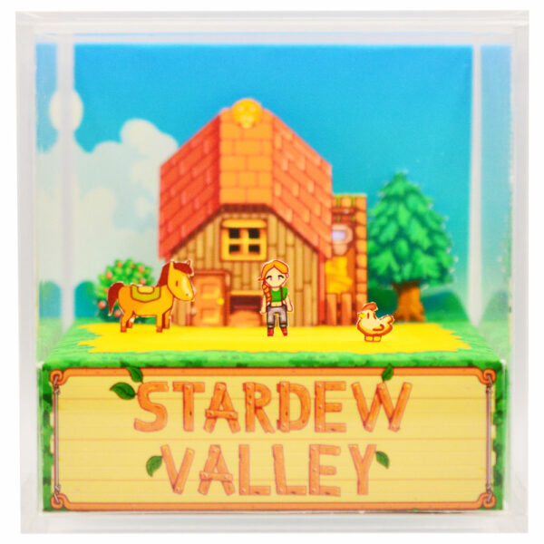 Stardew Valley Diorama close view featuring the farm characters