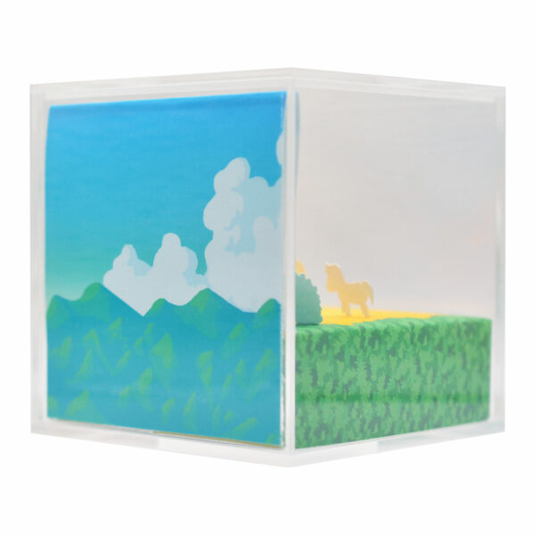 Stardew Valley Diorama side view featuring the farm